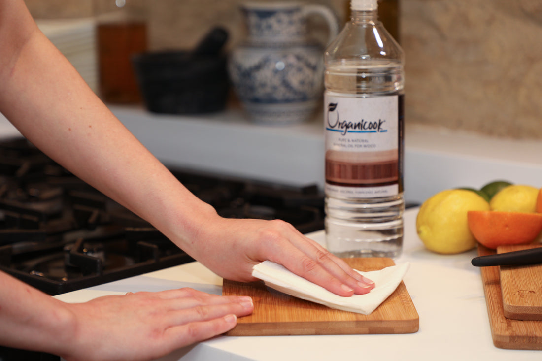 Caring for Your Wooden Chopping Boards with Organicook's Pure Mineral Oil