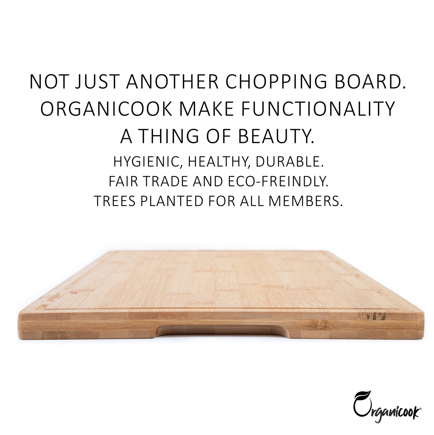 Organicook Essentials - Extra Large Wooden Chopping Board