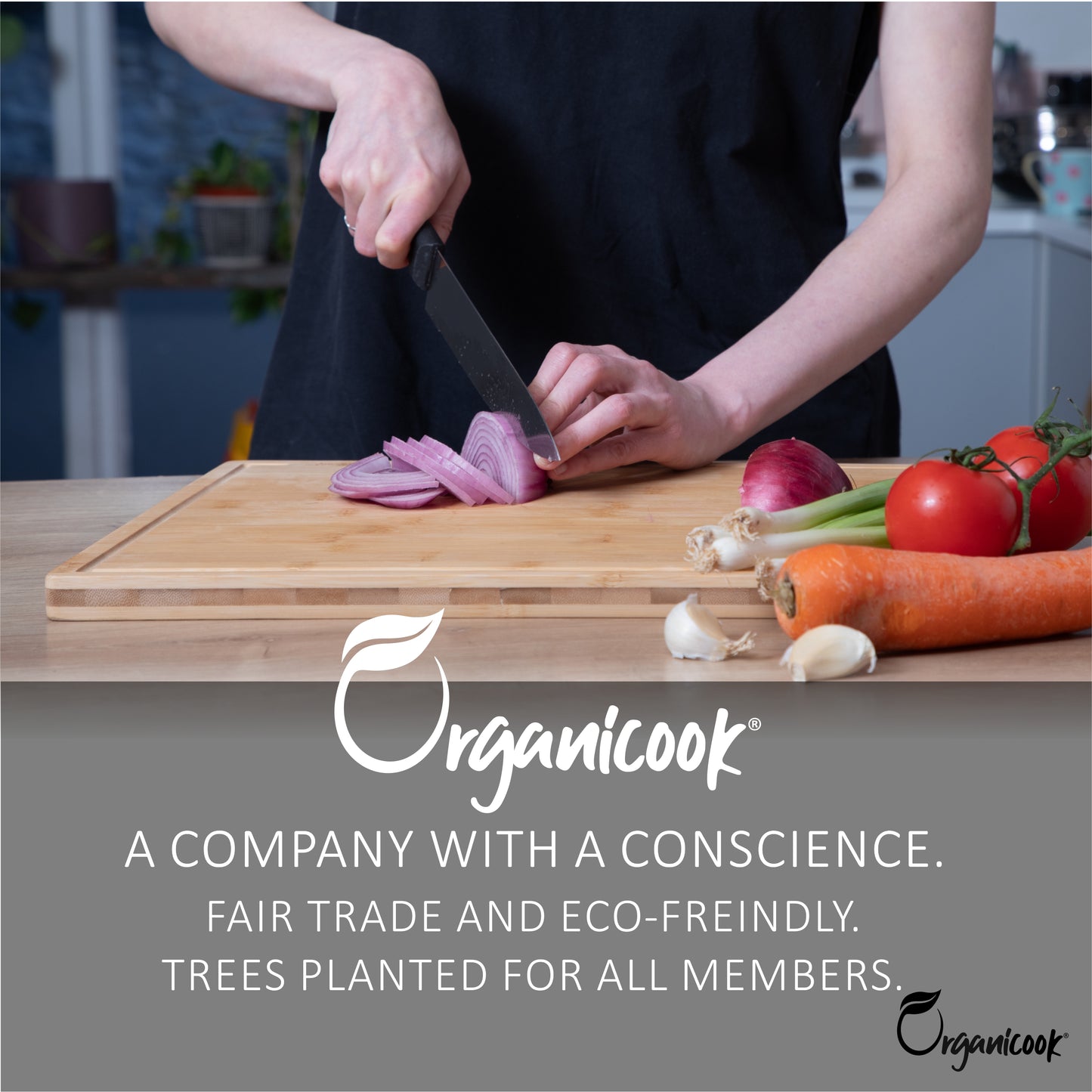 Organicook Essentials - Extra Large Wooden Chopping Board