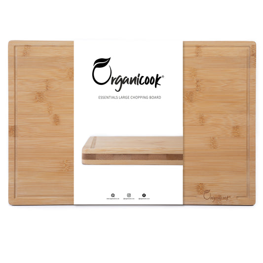 Organicook Essentials Large Wooden Chopping Boards for Kitchens