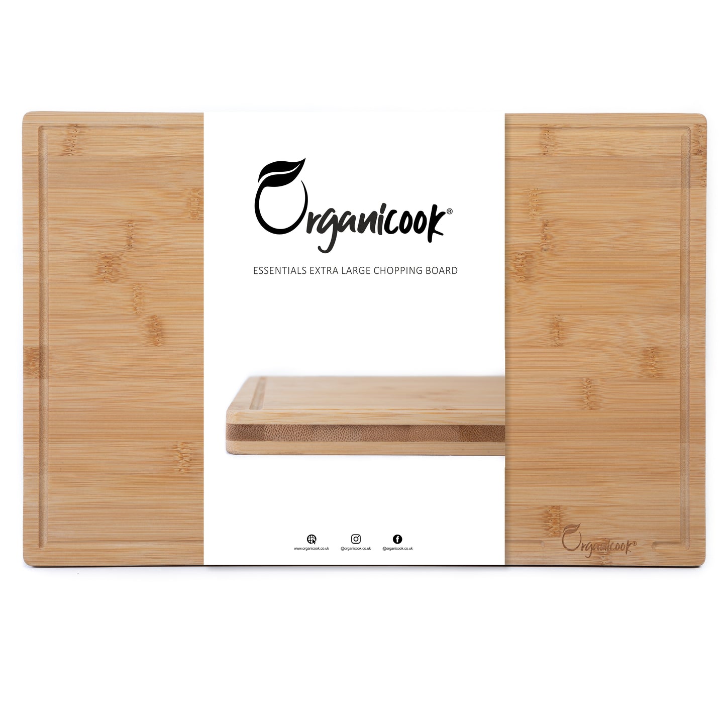 Organicook Essentials - Extra Large Wooden Chopping Board